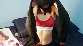 Neighbor Plays with My Tight Ass in Catgirl Outfit