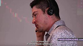 blonde milf bent over shaved pussy fucked doggystyle in market stockings