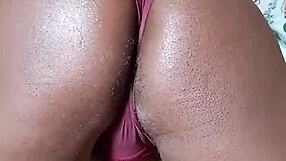 sexyjayla254 oils big black ass milks huge cock close up