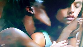 roommate lesbian play gets hairy with honey in dorm