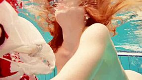 Wanna dive underwater with hot 18+ teen marketa's petite tits in bikini?