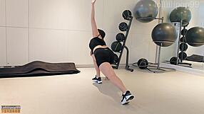 Picked Up Cute Fitness Asian and Fucked Her Hard in Gym Shorts!