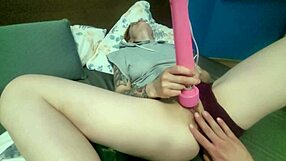 kinky wife pegs hubby with strapon domination slow mo cumshot tease