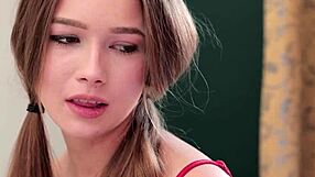 Stepmom milf and her teen stepdaughter totally share that neighbor's huge throbbing cock