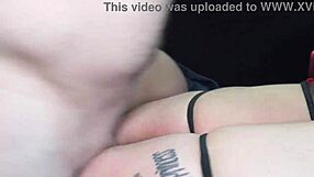 Hardcore tattooed cosplayer slut fucked doggystyle deepthroat cum facial swallow