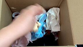 my ex boyfriend surprised me by sending his cock in a box of old things with close-up shots and cum details