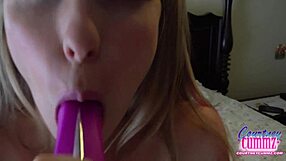 Courtney cummz fingers gaping asshole and wet pussy closeup