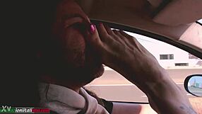 traveling with lisa turns into barefoot foot domination and cock sucking