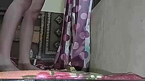 Daring Window Fuck of Cute Bhabhi Bent Over with Moans and Cum