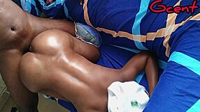 Homemade girlfriend bent over monster cock doggystyle dripping wet