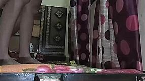 Daring Window Fuck of Cute Bhabhi Bent Over with Moans and Cum