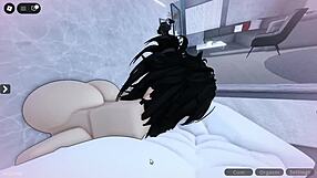 Plump friend's fat ass bent over takes monster cock doggystyle pounding wildly