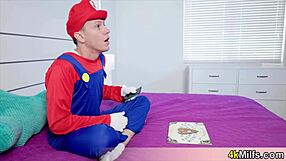 wifey craves anal pounding while i game snes on her big tits cosplay