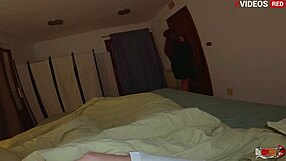 stepmom sucks stepsons cock and gets fucked without realizing?