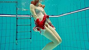 Wanna dive underwater with hot 18+ teen marketa's petite tits in bikini?