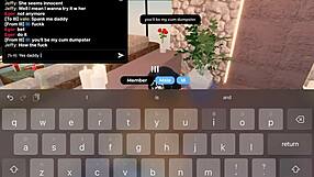 Taking that fat bbc monster stretched me wide in roblox condo game