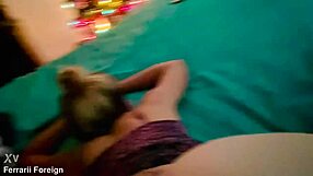 blonde bimbo taking that monster bbc doggystyle pounding her wet pussy on christmas eve?