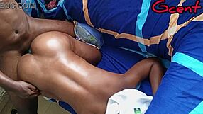 Homemade girlfriend bent over monster cock doggystyle dripping wet