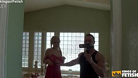 Handsome Guy Charms Excited Blonde Teen Girl