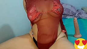 omg watch me fuck my ass deep with this huge dildo