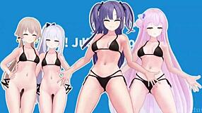 check out this wild mmd nude workout exercise compilation sweat fest