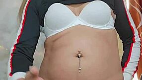 hermosa transexual crossdresses teases with hot ass pussy play