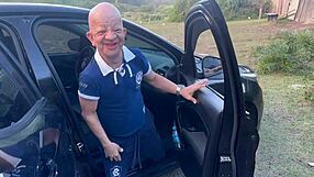 Shy guy comes in timid leaves hooked on big tits hot mouth mature bliss