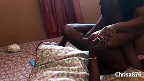 Amateur ebony egyptian fucks missionary bts with handjob feet!