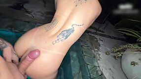 Beautiful Colombian AbbyLove7 Fucked Hard Night Poolside Doggystyle