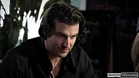 milf flight attendant seduces stranger licks pussy quickie fuck