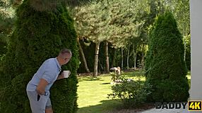 Daddy4K: Skinny 18+ Czech Teen Slut Reveals True Deepthroat Skills to Boyfriend's Horny Stepdad