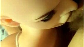 sex doll deepthroats cock like real fuck doll