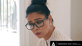 sexy teacher tempts injured teen to cum hard since he can't stroke himself anymore in forbidden classroom relief