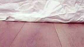 Jeny Smith Strips to Panties and Sneakers in Erotic Stay Home Play