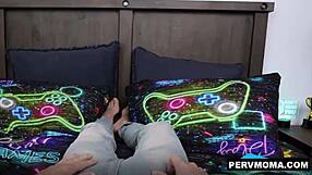 stepmom jessica aaren jumps right in fucking stepson rion king hard