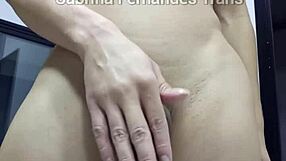 Sabrina fernandes tgirl monster cock bare naked crossdress cumshot tease