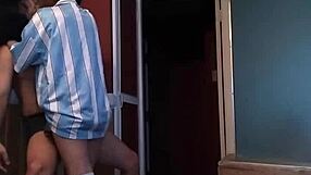 oh man in 金蹴り 110 she's really going for those balls kicking them hard