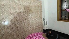 Curvy Indian Bhabhi Begs Delivery Lad to Pound Her Steamy Bathroom Hole?