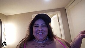 ups clown delivers huge cock to ssbbw crystal blue for comedic pounding