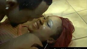 rome major's bbc plows gemini lovell's ebony pussy bent over wild