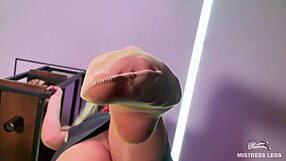 worship these nylon soles above you, goddess demands your tongue on her toes now?