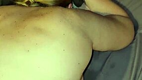 Milf's pregnant belly shakes during intense creampie ass play session