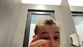 Horny 19yo Teen Squirts Big Tits Pussy Orgasm in Changing Room Fuck