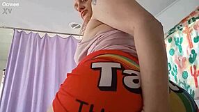 Curvy Blonde Milf Worships Big Black Cock in Bedroom Submission