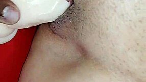 Nalgona bounces her thick curves while playing with dildos and toys all around