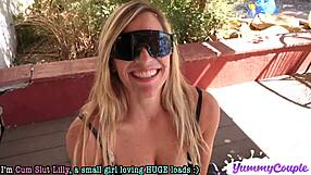 Incredible Milf Cumshots Land on Ass and Tits