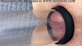 vacuum swells my pussy then fingers fuck it deep