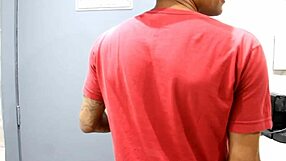 hubby caught me assfucked by lover in bedroom flashing big cock first time