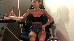 Skinny latina psychologist begs for big cock in her tight pussy, dirty talk domination fuck in lingerie