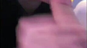 Sloppy Big Tits Wife Gags on Small Cock Close-Up Facial